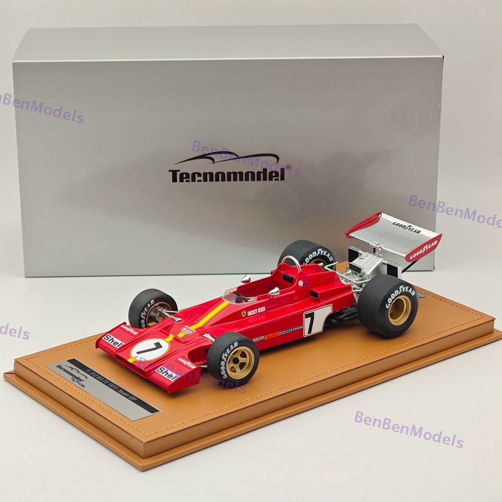 1/18 Tecnomodel Ferrari F1 312 B3-73 #7 SPAIN GP 1973 JACKY ICKX Red Resin Model