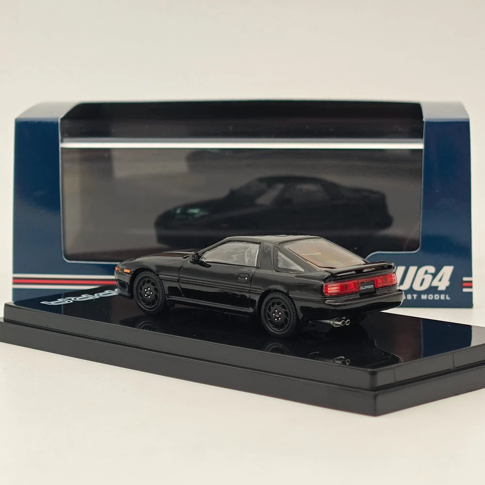 1:64 Hobby Japan SUPRA A70 3.0GT TURBO A Black alloy car model HJ642026ABK