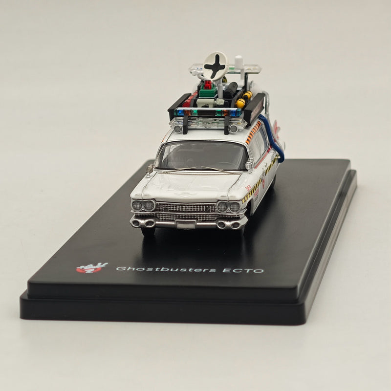 Modèle réduit de voiture miniature moulé sous pression Cadillac Ghostbusters ECTO-1A à l'échelle 1/64 