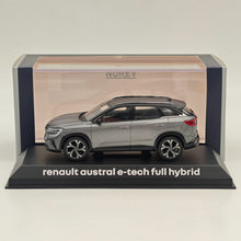 Modèle réduit de voiture moulé sous pression Norev Renault Austral e-tech full hybrid gris/noir à l'échelle 1/43
