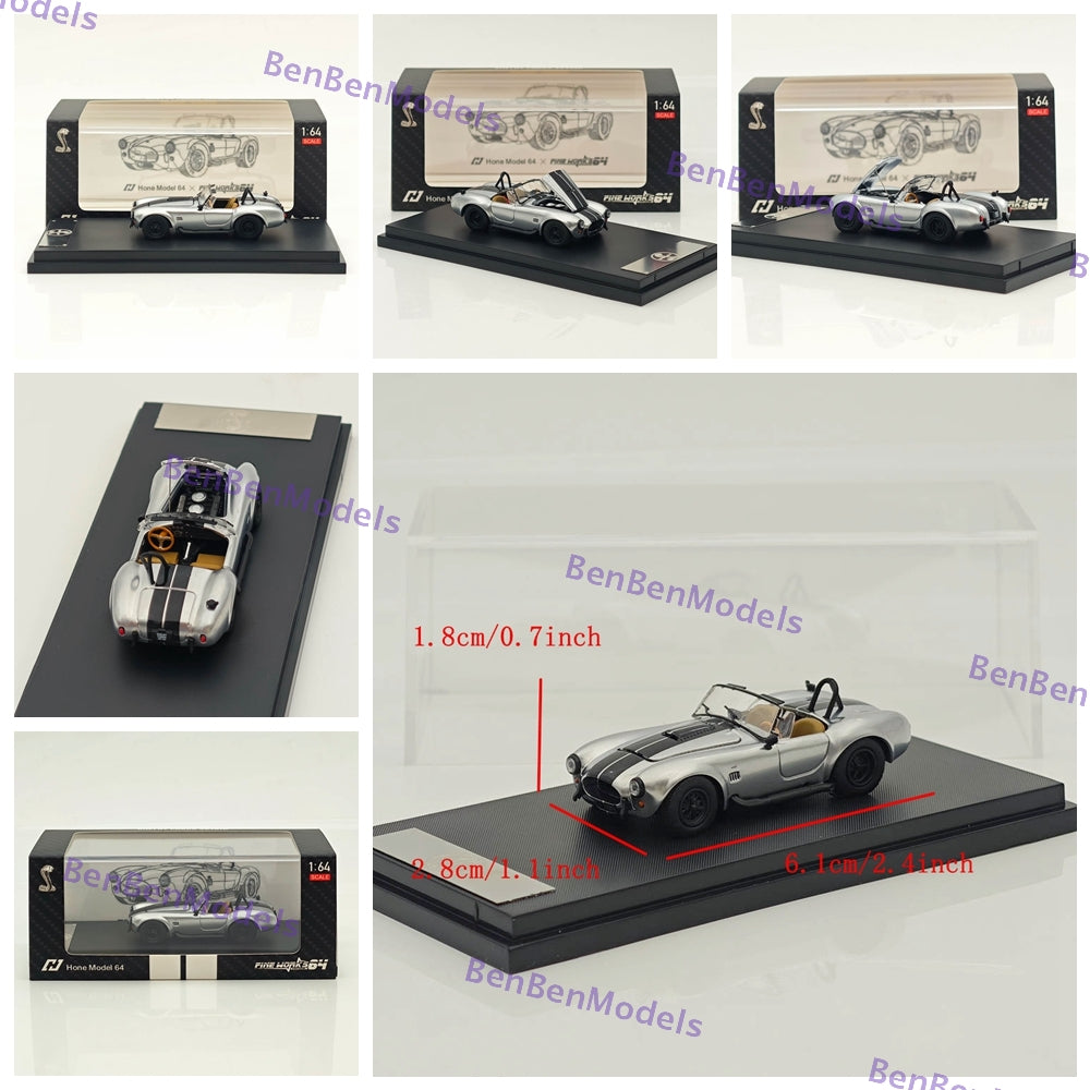 1/64 Fine Works SHELBY COBRA 427S/C Hone Model 64x Open Top Edition Diecast