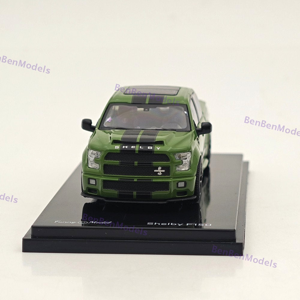 1/64 Funny SHELBY F-150 Shelby Super Snake Pickup Olive Green Alloy Model