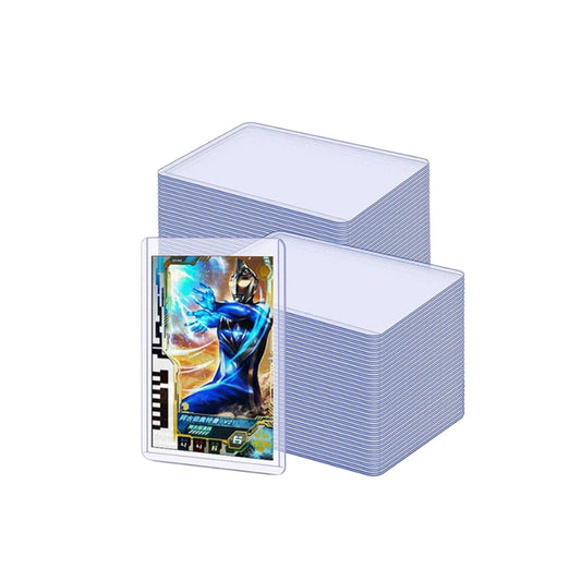 25Pcs 35PT Clear Hard Card Sleeves PVC Rigid Card Holders Waterproof Anti-scratch Standard Trading Card Protectors