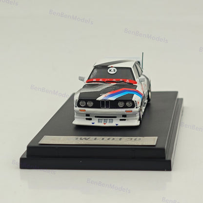 1/64 SW BMW E30 M3 LTO Modified White Diecast Model Car Limited Collection Gift