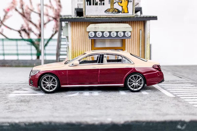 Master 1:64 Mercedes-Benz S450 W222 Double Color Matching Diecast Toys Car Models Collection Gifts