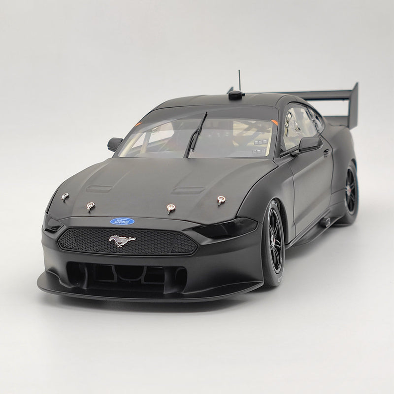 1/18 Authentic Ford Mustang GT Supercar - Matte Black Plain Body Edition Diecast Toys Car Gift