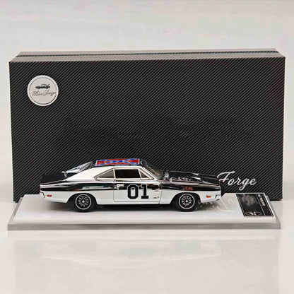 Limited Chrome Silver Edition 1:64 General Lee Charger Mini Forge Diecast Model Car