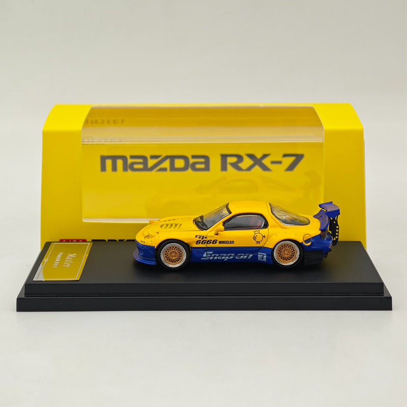 Master 1:64 Mazda RX-7/RX7 FD3S Hood and Headlights Can Open Diecast Models Toys Car Collection Gifts