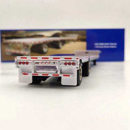 Weiss Brothers 1:50 drop deck Trailer Only WBR027-1700 Diecast Models Truck Aluminum/Black