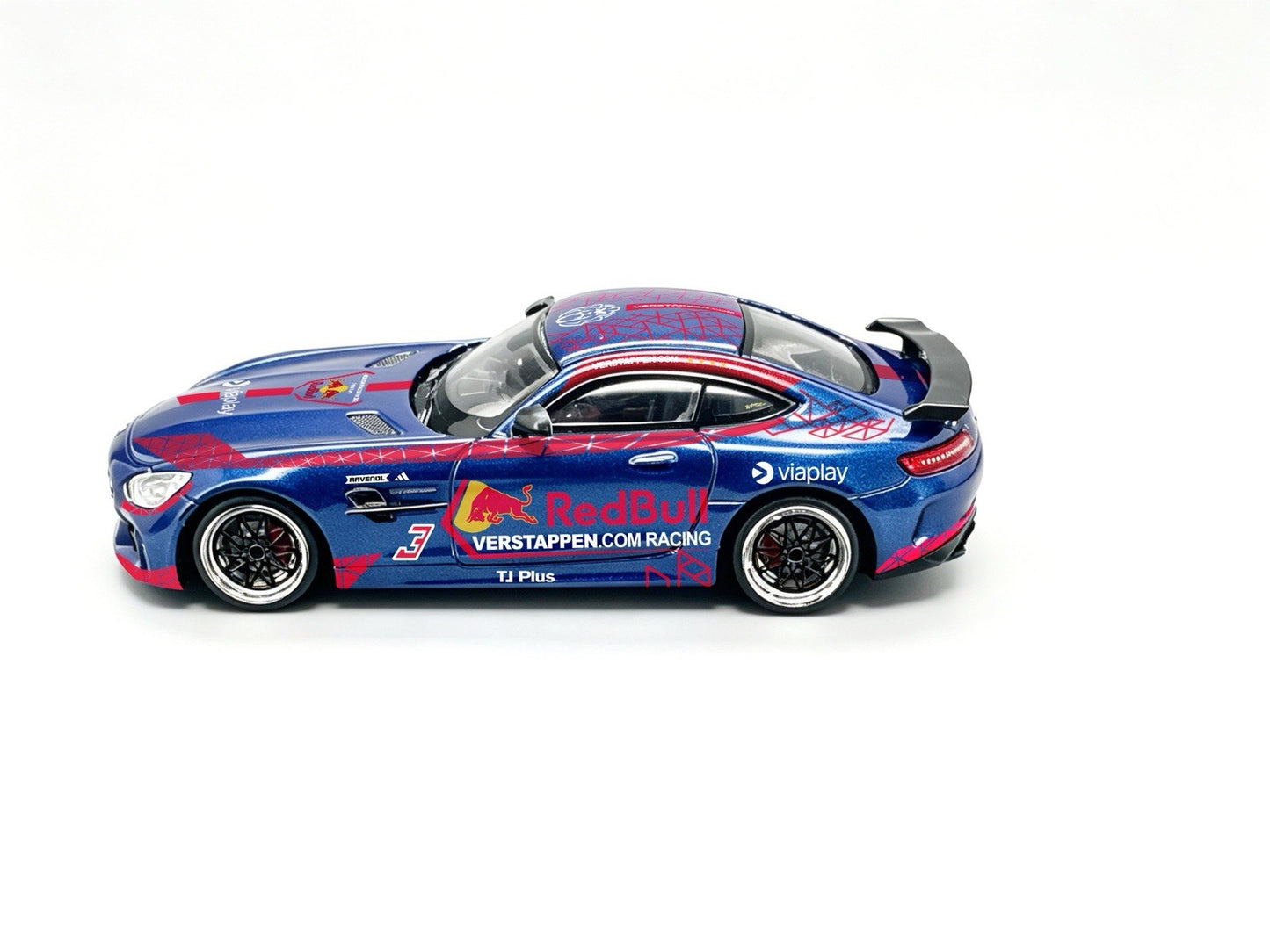 1:64 SCALEON Benz AMG GTR Racing Livery Sports Car Malaysia Limited Diecast Toys Model Gift