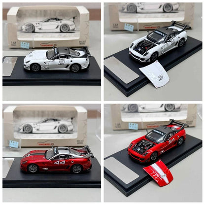 Rhino Model RM 1:64 599XX Racing Sports Model Diecast Metal Car with Openable Hood