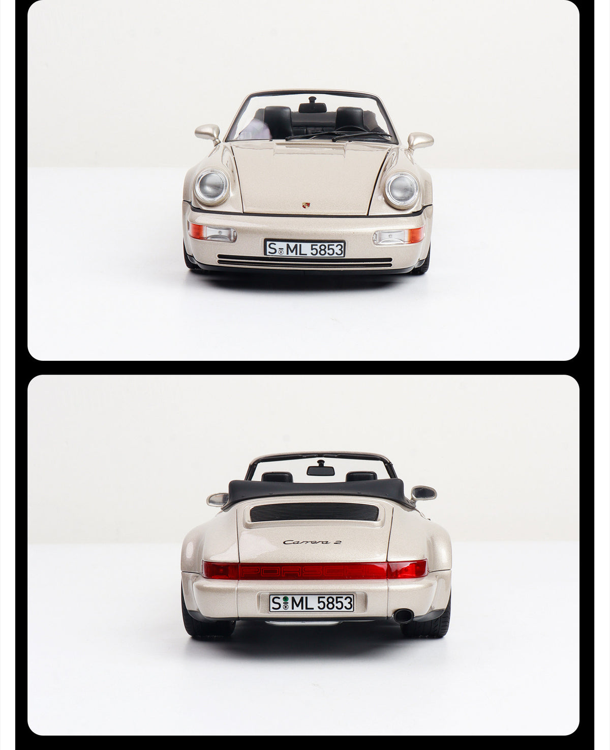 Norev 1:18 911 Speedster WTL 964 Carrera S Targa Alloy Car Model Limited Collectible