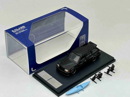 YS 1:64 E-CLASS ESTATE S124 2.5-16 EVO II Style Bodykit Diecast Toys Metal Car Model Miniature Collection Gifts