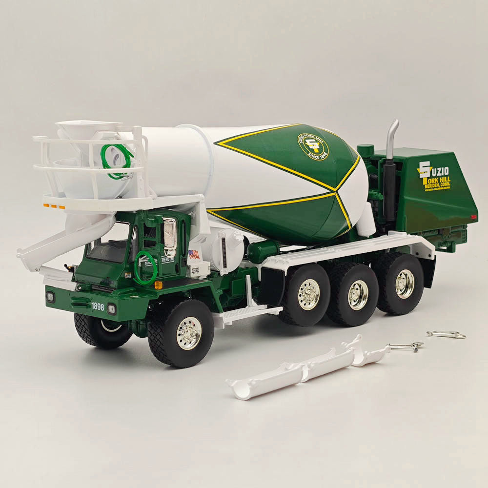 First Gear 1/34 Oshkosh Front Discharge Mixer Green 19-4189 Diecast Metal Replica Collection