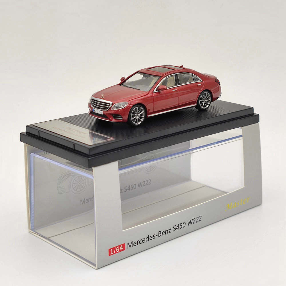 Voiture de police Mercedes-Benz S450 W222 1:64 Master Diecast Toys Modèles Collection Cadeaux 