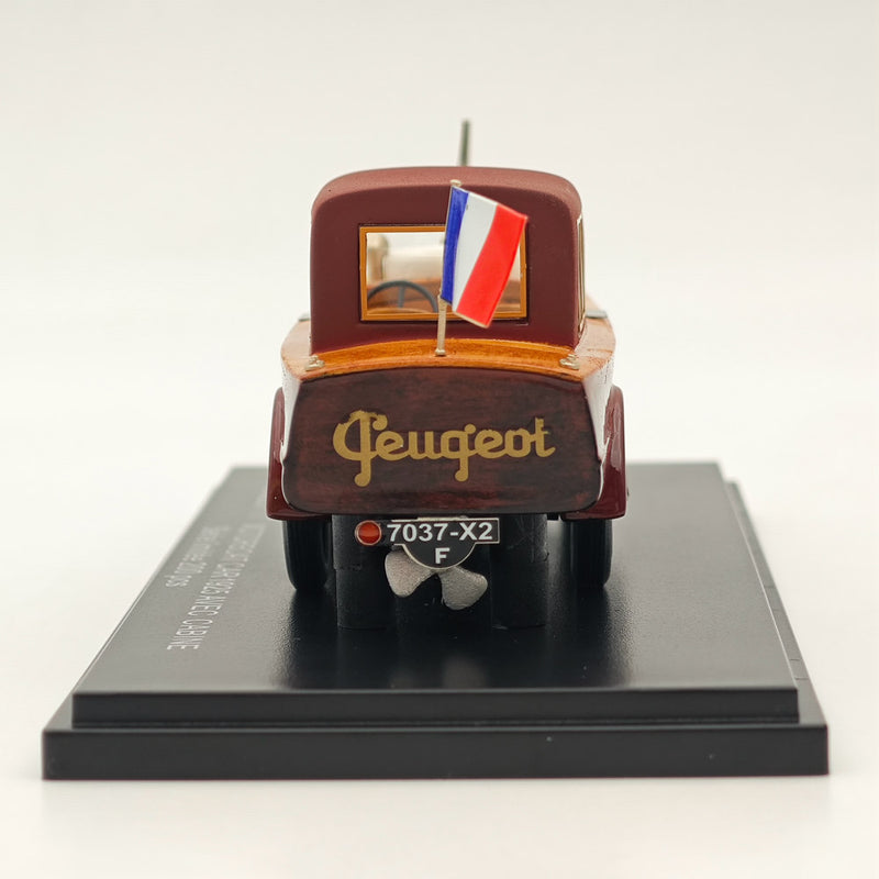 1/43 AutoCult Avenue 43 PEUGEOT 177 MOTORBOAT CAR 1925 AVEC CABINE Serie limitee