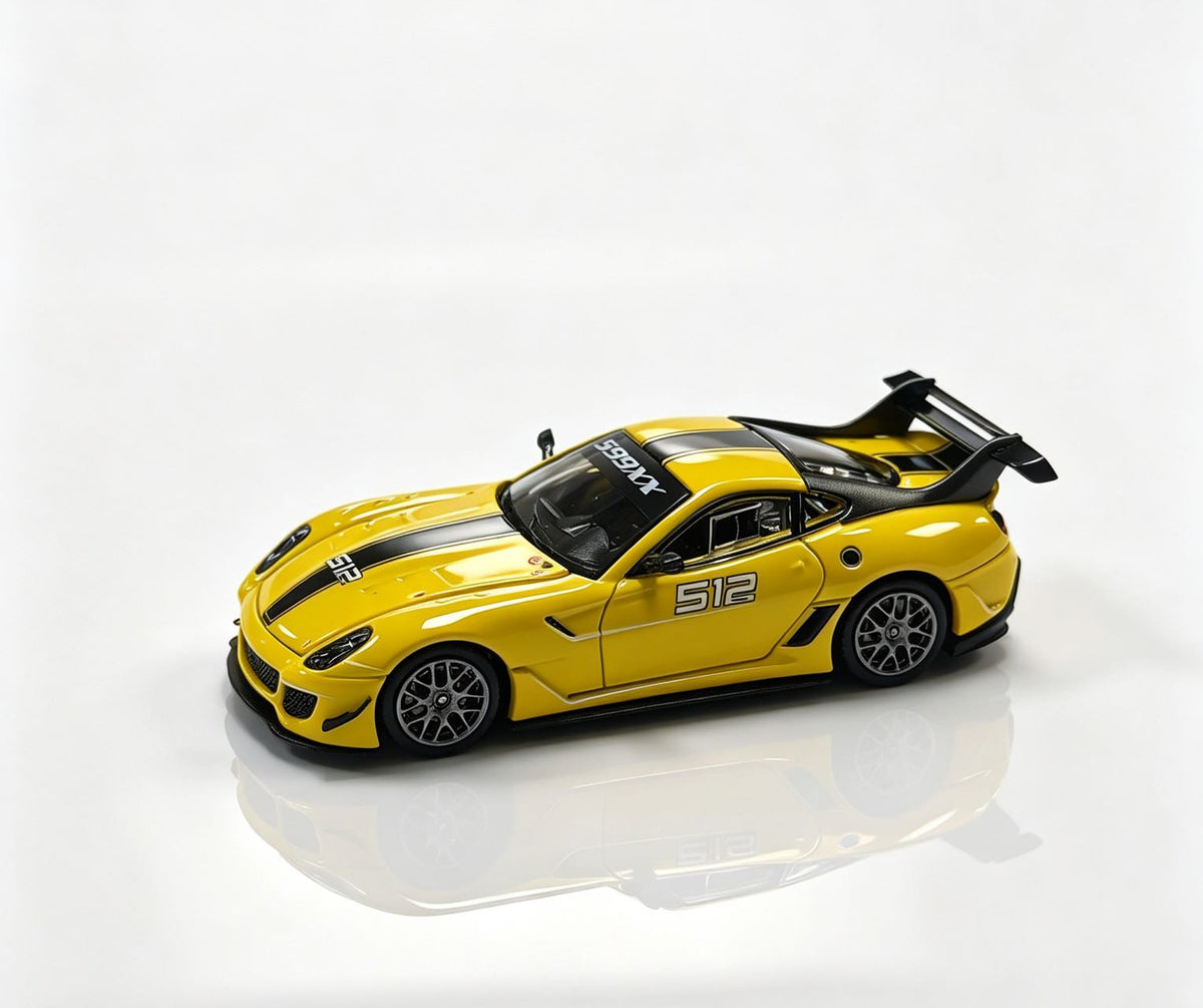 Rhino Model RM 1:64 599XX EVO Racing Sports Model Diecast Car Model Collection Gift with Openable Hood