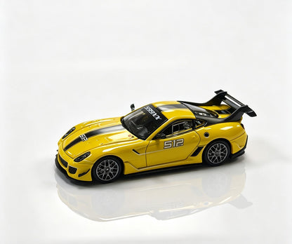 Rhino Model RM 1:64 599XX EVO Racing Sports Model Diecast Car Model Collection Gift with Openable Hood