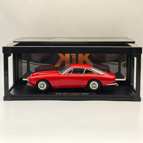 KK-Scale 1:18 Ferrari 250 GT Lusso 1962 Red Diecast Models Car Collection