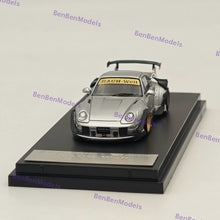 Street WARRIOR 1/64 RWB 993 RAUH-Welt Heavenly Silver Short Wing Diecast Model