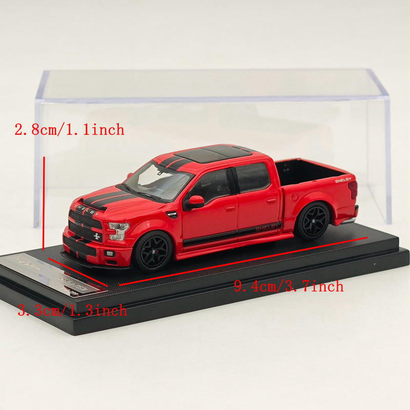 Funny Model 1/64 Scale Ford SHELBY F-150 Shelby Super Snake Pickup Diecast Red