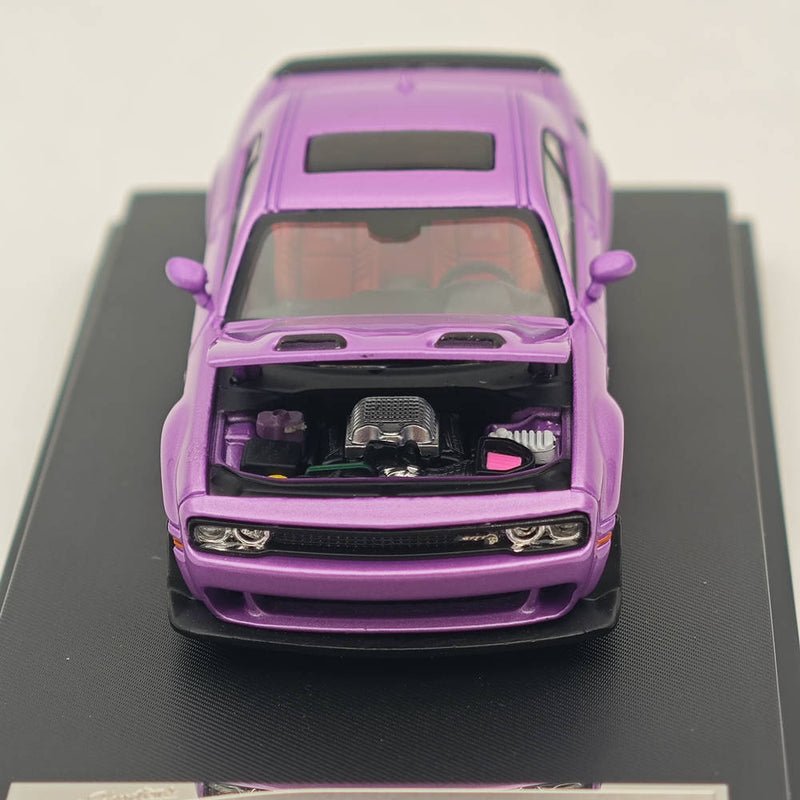 1:64 SH Dodge SRT Hellcat Muscle Sports Diecast Models Car Collection Purple