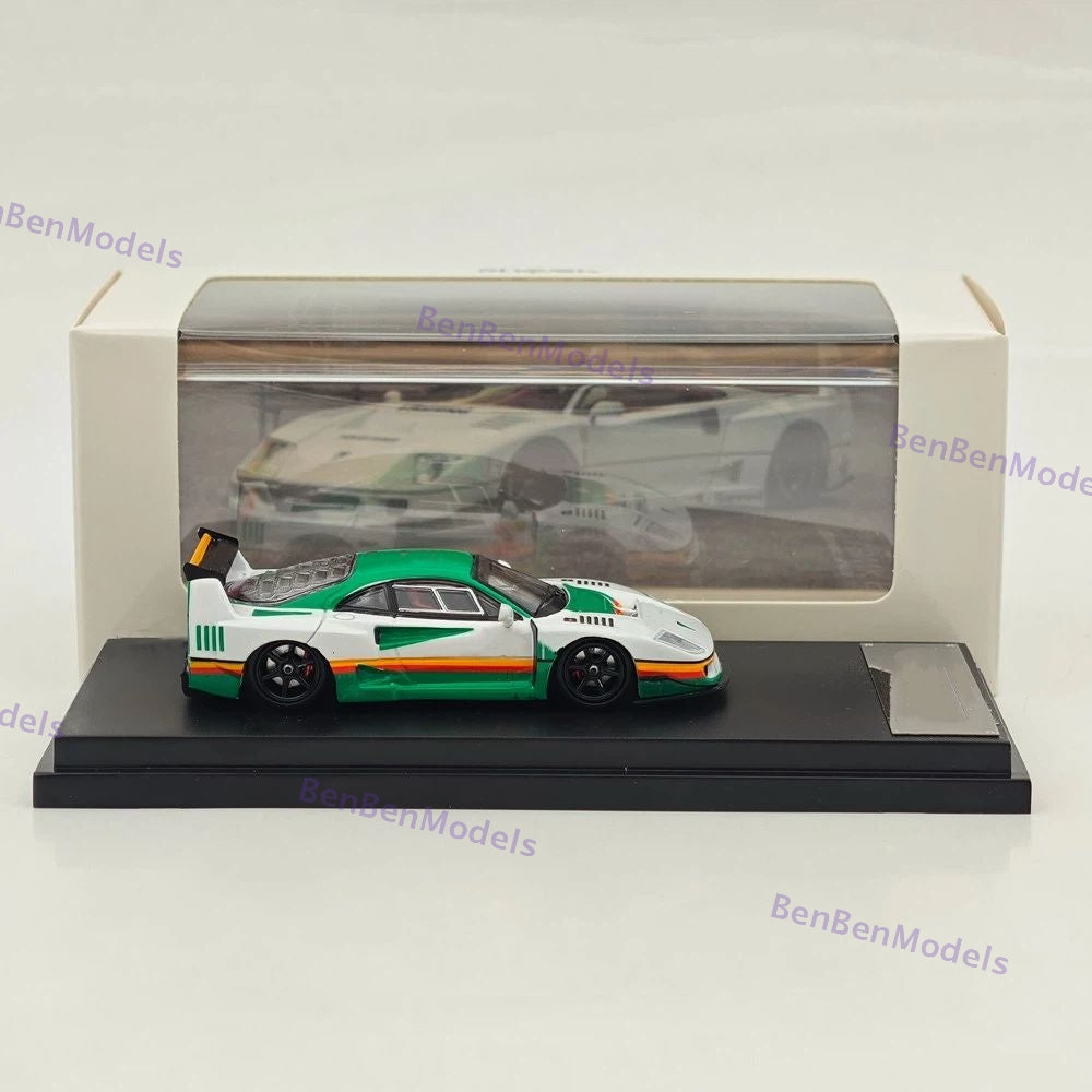 Ghost Player 1/64 F40 LBWK White Racing Sports Diecast Model Car Limited Edition