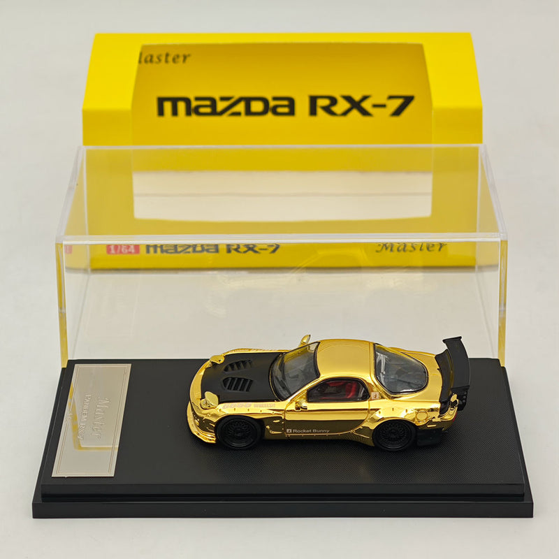 Master 1:64 Mazda RX-7/RX7 FD3S Hood and Headlights Can Open Diecast Models Toys Car Collection Gifts