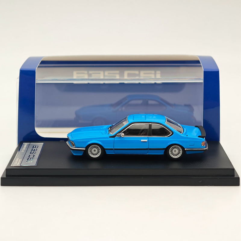 STREET WARRIOR 1/64 BMW E24 6 Series 635 CSI Blue Diecast Models Car Toy Limited 999 Collection