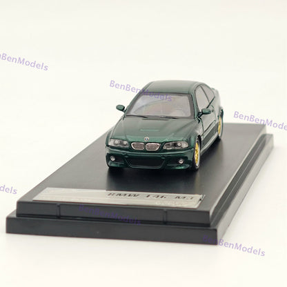 1/64 SH M3 E46 Green With BBS Wheels Diecast Metal Car Limited Collection