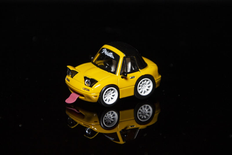 Pre-sale MJ 1:64 Miniature Mazda mx5 Q miata na Resin Car Models Toys Hobby Collection Gifts Limited Edition
