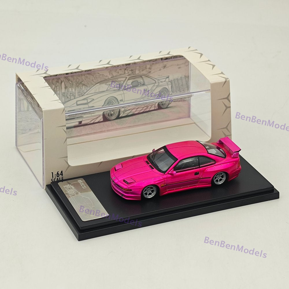 1/64 Rhino Model RM 850CSi E31 Pink Coupe WideBody Sport Model Diecast Metal Car
