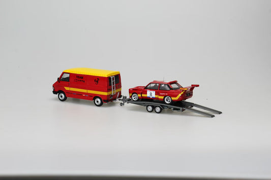 CTMCK 1/64 Abbas Fleet Logistics Transport Vehicle Set Foshan Exhibition Limited Diecast Model Car
