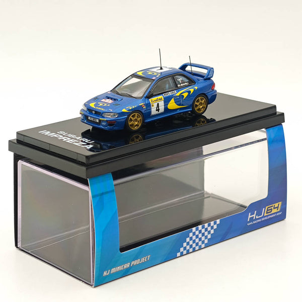 1/64 Hobby Japan SUBARU IMPREZA WRC 1997 #4 MONTE-CARLO(Winner) Blue Diecast