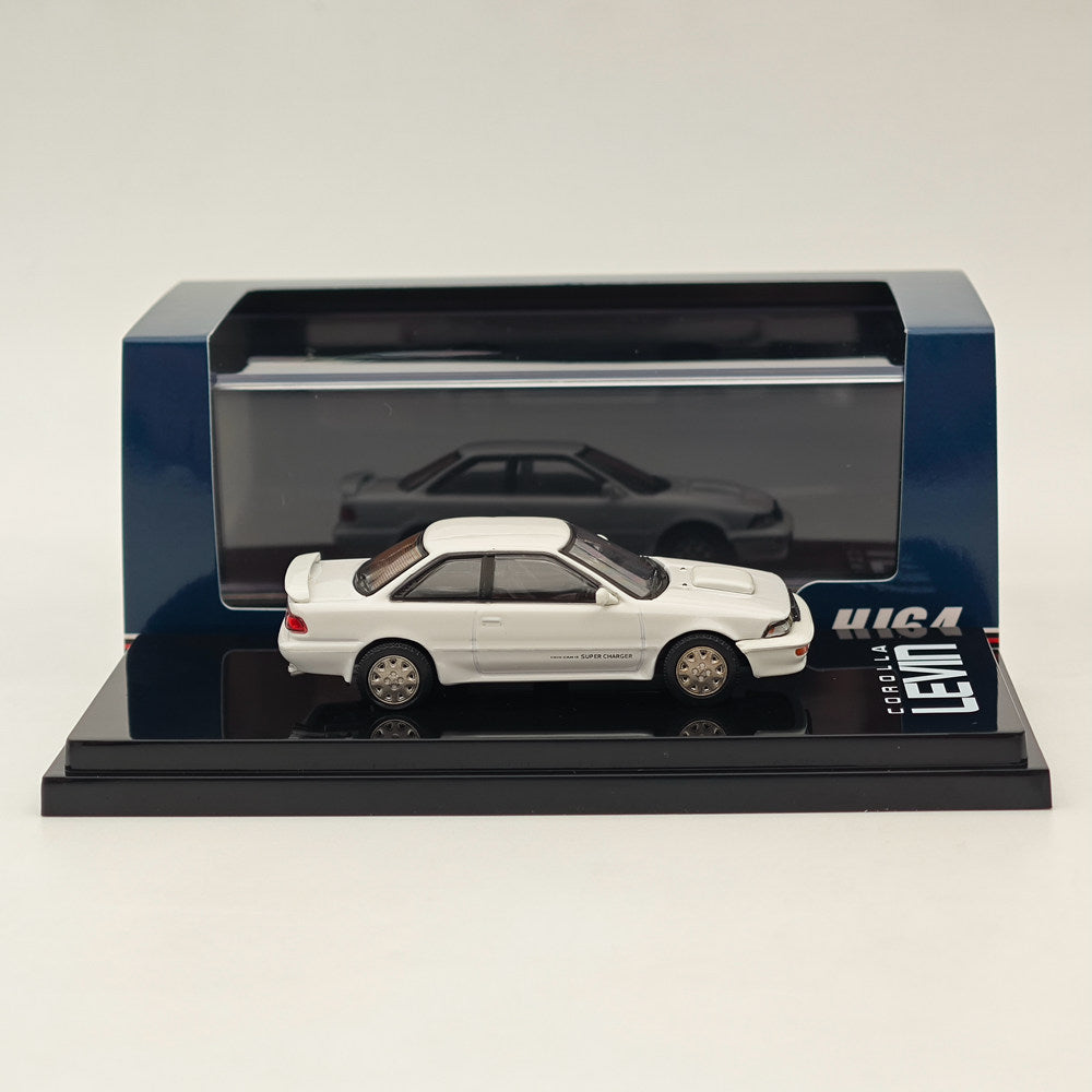 Hobby Japan 1/64 Toyota COROLLA LEVIN GT-Z AE92 Super White II HJ643059ZW Modèle de voiture moulé sous pression Collection limitée 