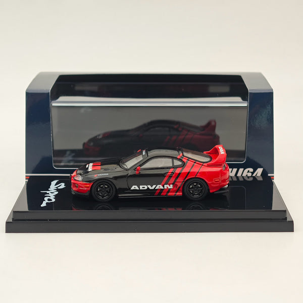 Hobby Japan 1/64 Toyota SUPRA (JZA80) 2000 YOKOHAMA ADVAN COLOR BLACK HJ645042AV Diecast Models Car Collection