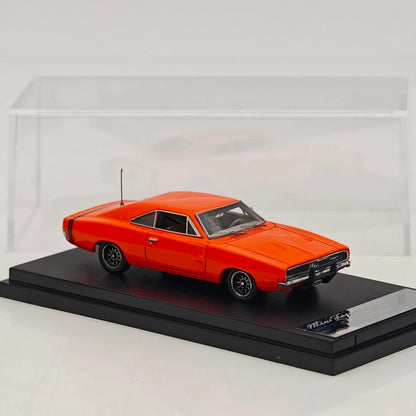 1:64 Mini Forge 1969 Charger R/T Red Diecast Metal Car Limited Collection