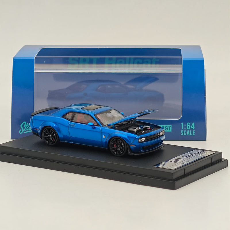 1:64 SH Dodge SRT Hellcat Muscle Sports Diecast Model Car Collection Blue