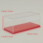 1:64 Scale Diecast Car Acrylic Display Case Dustproof Clear for Mini GT/XCartoys/Mortal/GCD Cars, 4.72"x2.28"x1.77", Red/Black/White