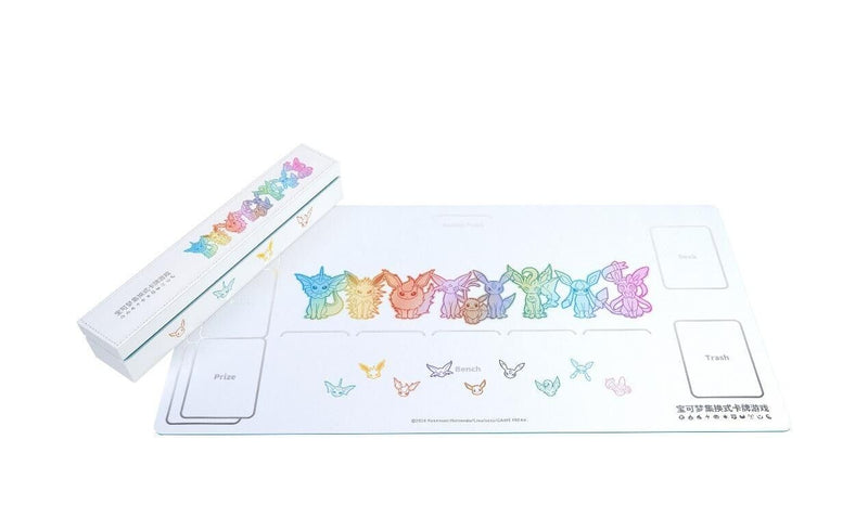 Pokemon S-Chinese EEVEE Playmat+Card deck box+Storage box+DIce+Damage Counters ！