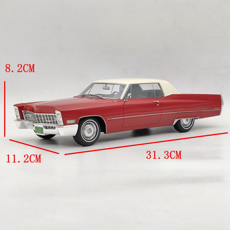 BOS 1:18 1967 Cadillac DeVille Red BOS240 Resin Models Car Limited Collection