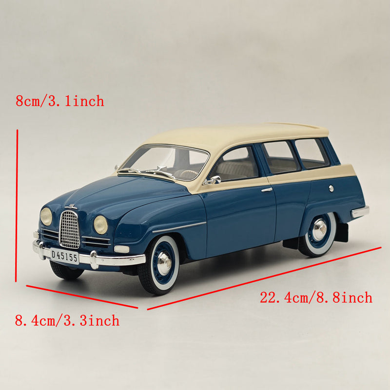 CULT 1:18 SAAB 95 1963 blue-white CML090-1 Resin Models Car Limited Collection