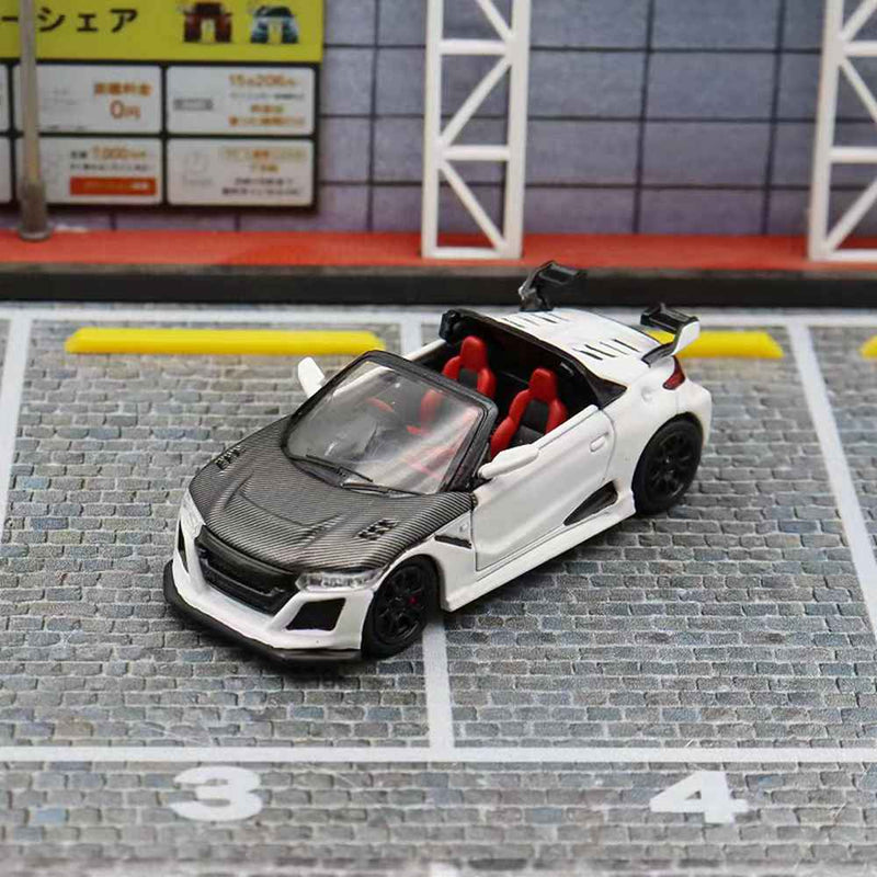 Mortal 1:64 Honda S660 Mugen Convertible with top cover Diecast Toys Car Models Collection Gifts Limited Edition