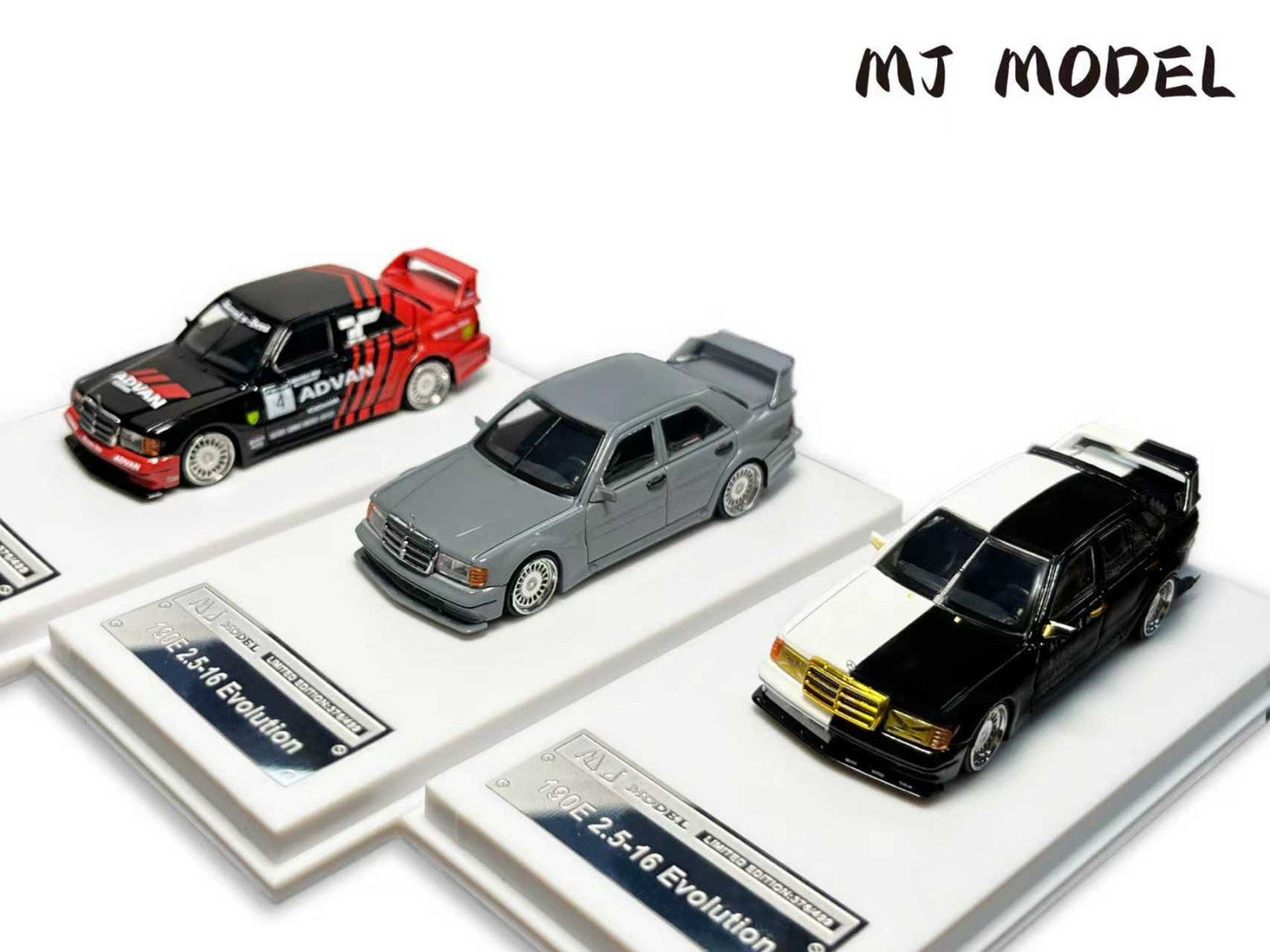 MJ 1:64 190E Classic Alloy Diecast Toys Car Model Collectible Gift