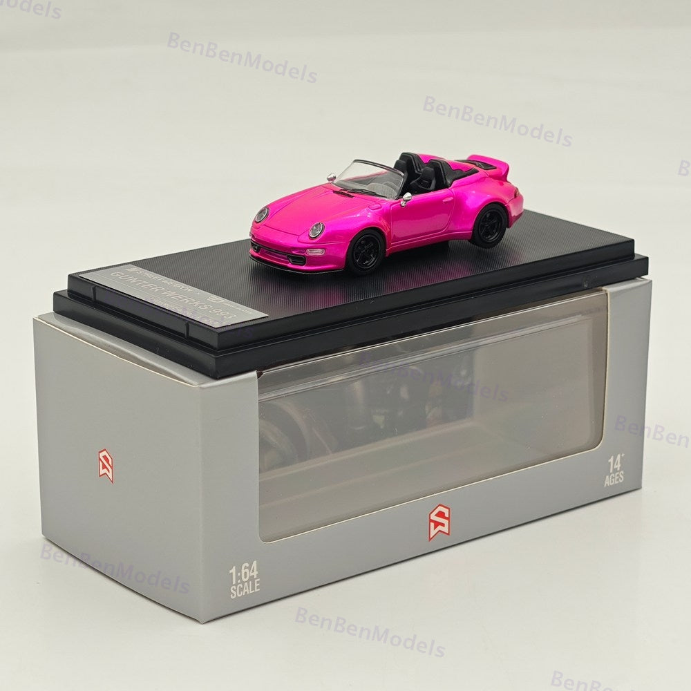 SW 1:64 Porsche Gunther Werks 993 Remastered Diecast Model Car - Four styles are