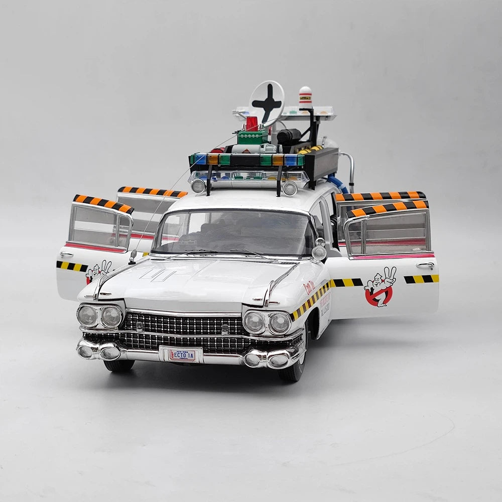 HOT WHEELS 1/18 Ghostbusters II ECTO 1A Elite X5470 Diecast Model Car