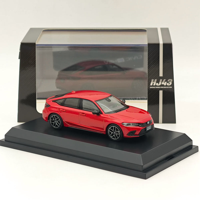 Hobby Japan 1/43 Civic Fl4 E Hev Premium Crystal Red Metallic Diecast Model Car