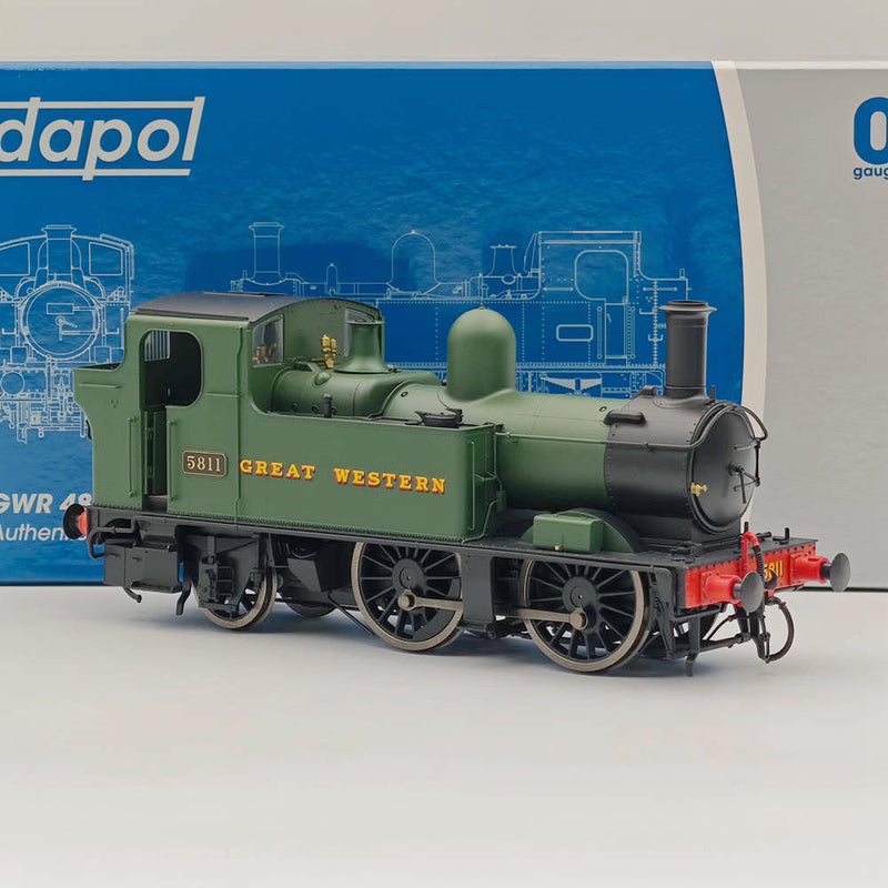 Dapol 7s-006-050 O Gauge 58xx Class Great Western Green 5811 21DCC -Locomotive