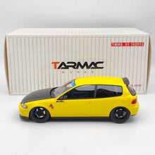 Tarmac Works 1/18 Honda Civic EG6 Spoon Yellow Resin Model Car Collection Gifts