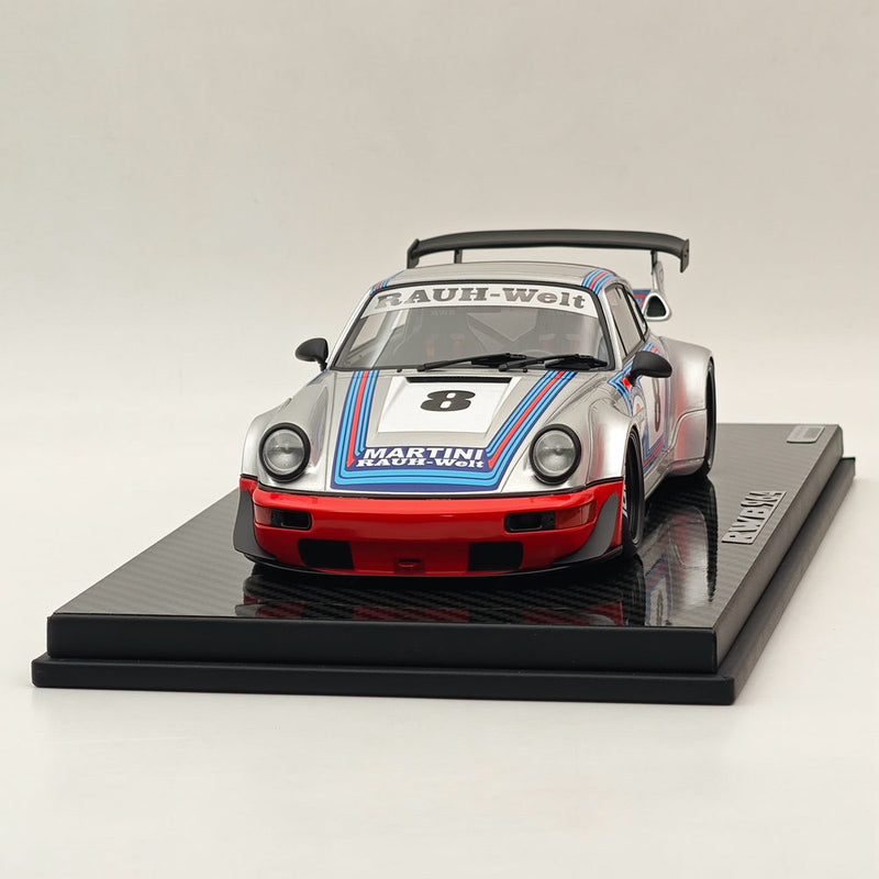 *RARE* 1/18 TGM Model RWB Porsche 911 964 Silver/Orange Resin Collection Car